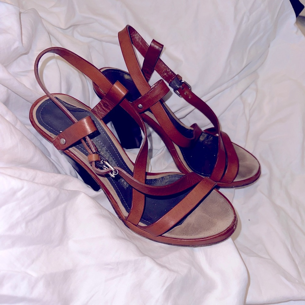 Proenza schouler leather sandals brown 37